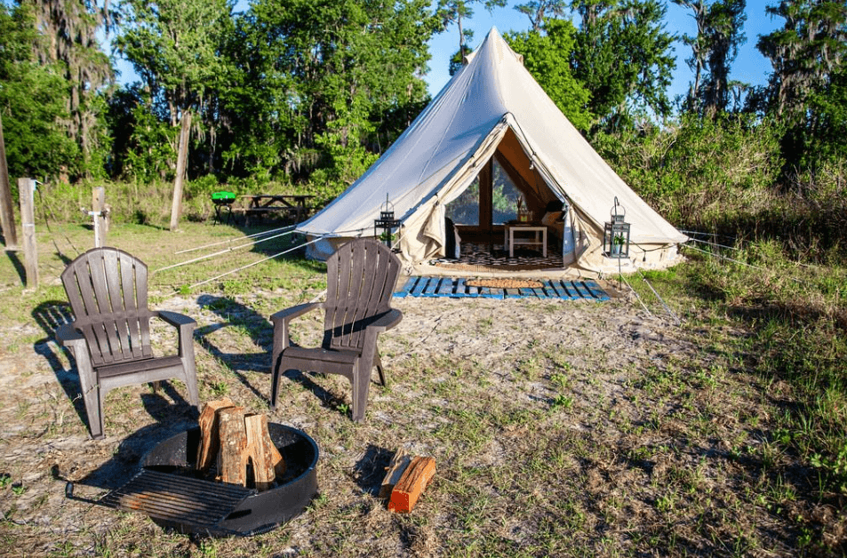 Lake Louisa State Park, Glamping, camping